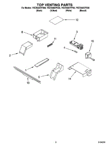 06 - Top Venting Parts, Optional Parts (Not Included) parts for Whirlpool Range YKERA807PC00 from AppliancePartsPros.com