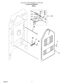 05 - Rear Chassis Parts parts for Whirlpool Range YKERI500HW2 from AppliancePartsPros.com