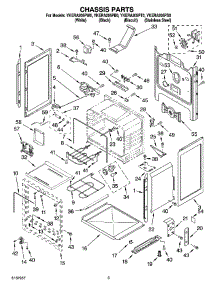 03 - Chassis Parts parts for Whirlpool Range YKERA205PS0 from AppliancePartsPros.com