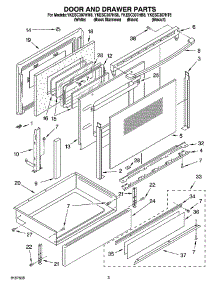 02 - Door And Drawer Parts parts for Whirlpool Range YKESC307HB8 from AppliancePartsPros.com