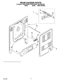 08 - Rear Chassis Parts, Miscellaneous Parts parts for Whirlpool Range YKGST307HW6 from AppliancePartsPros.com