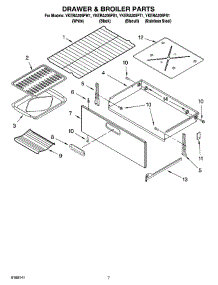 05 - Drawer & Broiler Parts, Optional Parts parts for Whirlpool Range YKERA205PB1 from AppliancePartsPros.com