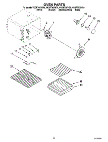 07 - Oven Parts parts for Whirlpool Range YKGRT607HT9 from AppliancePartsPros.com