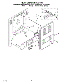 08 - Rear Chassis Parts, Miscellaneous Parts parts for Whirlpool Range YKGRT607HT9 from AppliancePartsPros.com