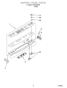 02 - Control Panel Parts parts for Whirlpool Range YKESC300HW5 from AppliancePartsPros.com