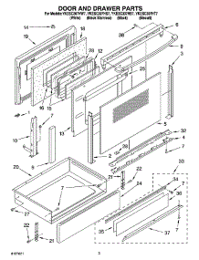 02 - Door And Drawer Parts parts for Whirlpool Range YKESC307HB7 from AppliancePartsPros.com