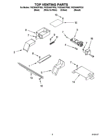 06 - Top Venting Parts, Optional Parts parts for Whirlpool Range YKESA907PS02 from AppliancePartsPros.com