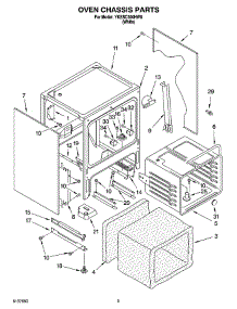 04 - Oven Chassis Parts parts for Whirlpool Range YKESC300HW8 from AppliancePartsPros.com