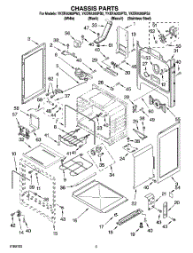 03 - Chassis Parts parts for Whirlpool Range YKERA205PT2 from AppliancePartsPros.com
