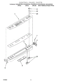 06 - Control Panel Parts parts for Whirlpool Range YKERC607HB5 from AppliancePartsPros.com