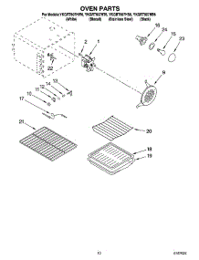 07 - Oven Parts parts for Whirlpool Range YKGRT607HT6 from AppliancePartsPros.com