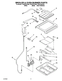 06 - Broiler & Oven Burner Parts parts for Whirlpool Range YKGST307HB8 from AppliancePartsPros.com