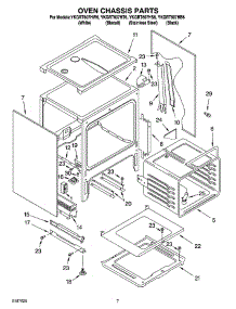 05 - Oven Chassis Parts parts for Whirlpool Range YKGRT607HS6 from AppliancePartsPros.com