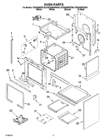 02 - Oven Parts parts for Kitchenaid Range KGSA906PWH00 from AppliancePartsPros.com