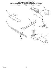 04 - Top Venting Parts parts for Kitchenaid Range KGSA906PBT02 from AppliancePartsPros.com