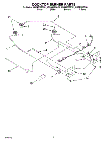 06 - Cooktop Burner Parts parts for Kitchenaid Range KGSA906PWH01 from AppliancePartsPros.com