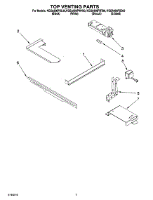 04 - Top Venting Parts parts for Kitchenaid Range KGSA906PBT00 from AppliancePartsPros.com