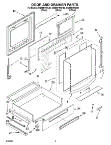 03 - Door And Drawer Parts parts for Kitchenaid Range KGSI901PWH02 from AppliancePartsPros.com