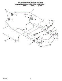 06 - Cooktop Burner Parts parts for Kitchenaid Range KGSI901PWH02 from AppliancePartsPros.com