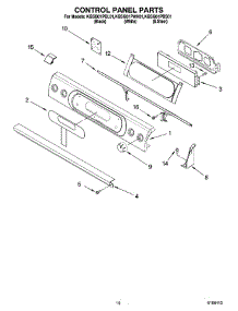 07 - Control Panel Parts, Optional Parts parts for Kitchenaid Range KGSI901PBL01 from AppliancePartsPros.com