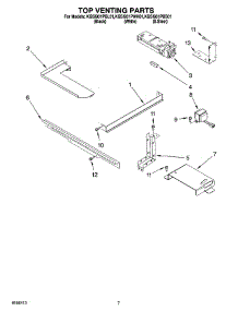 04 - Top Venting Parts parts for Kitchenaid Range KGSI901PBS01 from AppliancePartsPros.com