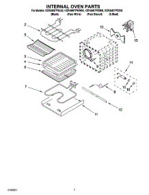 05 - Internal Oven Parts parts for Kitchenaid Range KERA807PSS00 from AppliancePartsPros.com