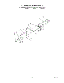09 - Convection Fan parts for Kitchenaid Range KDDT207AWH0 from AppliancePartsPros.com