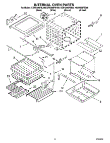05 - Internal Oven Parts parts for Kitchenaid Range KGRK806PBL00 from AppliancePartsPros.com