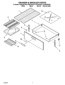 05 - Drawer & Broiler Parts, Miscellaneous Parts parts for Kitchenaid Range KERA205PBT0 from AppliancePartsPros.com