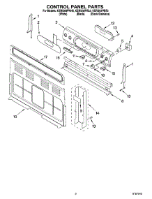 02 - Control Panel Parts parts for Kitchenaid Range KERI203PBS0 from AppliancePartsPros.com