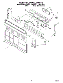 02 - Control Panel Parts parts for Kitchenaid Range KERI201PWH1 from AppliancePartsPros.com