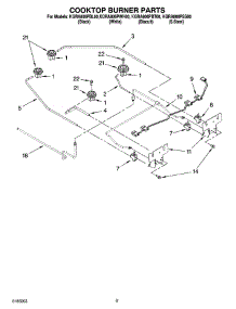 07 - Cooktop Burner Parts parts for Kitchenaid Range KGRA806PSS00 from AppliancePartsPros.com