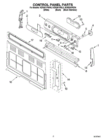 02 - Control Panel Parts parts for Kitchenaid Range KERI201PWH0 from AppliancePartsPros.com