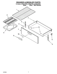 05 - Drawer & Broiler Parts, Miscellaneous Parts parts for Kitchenaid Range KERI201PWH0 from AppliancePartsPros.com
