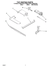05 - Top Venting Parts parts for Kitchenaid Range KGSI901PSS00 from AppliancePartsPros.com