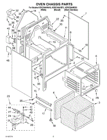 04 - Oven Chassis Parts parts for Kitchenaid Range KERC506HBS3 from AppliancePartsPros.com