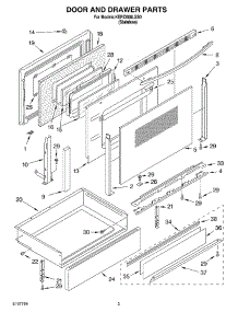 02 - Door And Drawer Parts parts for Kitchenaid Range KERC608LSS0 from AppliancePartsPros.com