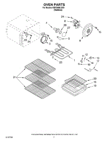 04 - Oven Parts parts for Kitchenaid Range KERC608LSS0 from AppliancePartsPros.com