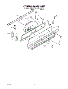 02 - Control Panel parts for Kitchenaid Range KEDC205YBL1 from AppliancePartsPros.com