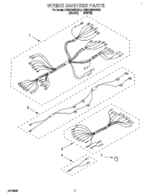 05 - Wiring Harness parts for Kitchenaid Range KEDC205BWH0 from AppliancePartsPros.com
