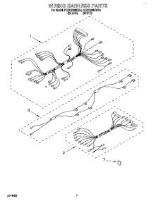 05 - Wiring Harness parts for Kitchenaid Range KEDC205BBL2 from AppliancePartsPros.com