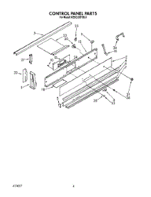 03 - Control Panel parts for Kitchenaid Range KEDC205YWH0 from AppliancePartsPros.com