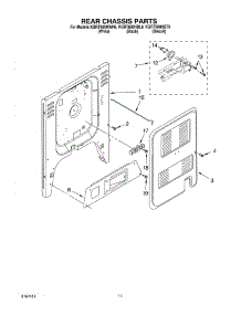 08 - Rear Chassis parts for Kitchenaid Range KGRT600HBL8 from AppliancePartsPros.com