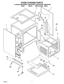05 - Oven Chassis parts for Kitchenaid Range KGRT607HBT5 from AppliancePartsPros.com