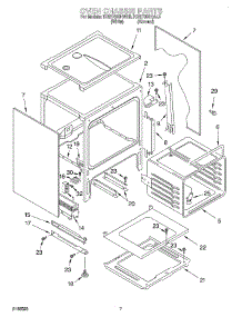 05 - Oven Chassis parts for Kitchenaid Range KGRT600HAL3 from AppliancePartsPros.com