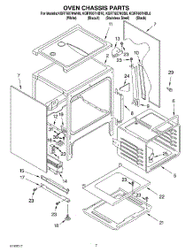 05 - Oven Chassis parts for Kitchenaid Range KGRT607HBL6 from AppliancePartsPros.com