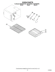 07 - Oven parts for Kitchenaid Range KGRT600HBT5 from AppliancePartsPros.com
