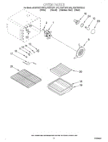 07 - Oven parts for Kitchenaid Range KGRT607HBS0 from AppliancePartsPros.com