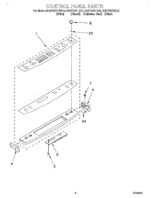 03 - Control Panel parts for Kitchenaid Range KGRT607HWH0 from AppliancePartsPros.com