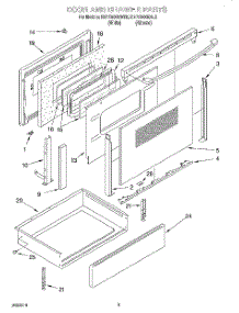 03 - Door And Drawer parts for Kitchenaid Range KERC600EAL5 from AppliancePartsPros.com